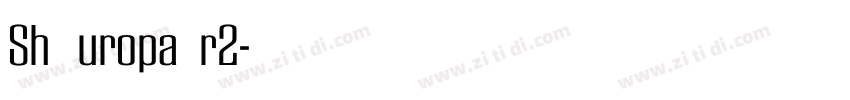 Sh EuropaNr2字体转换